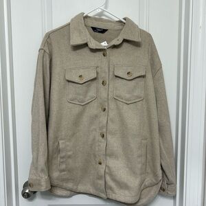 NWT Member’s Mark Women's Tan Medium Shacket